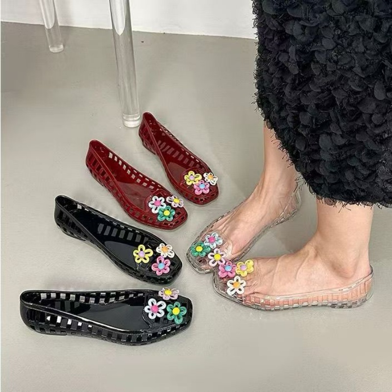 Women'S Accessories For Shoes - Zapatos de gelatina huecos kawaii dopamine,