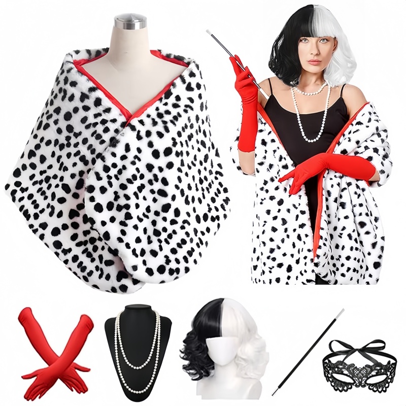 Women'S Accessories In The 1920S - Cruella Deville para mujer, chal corto