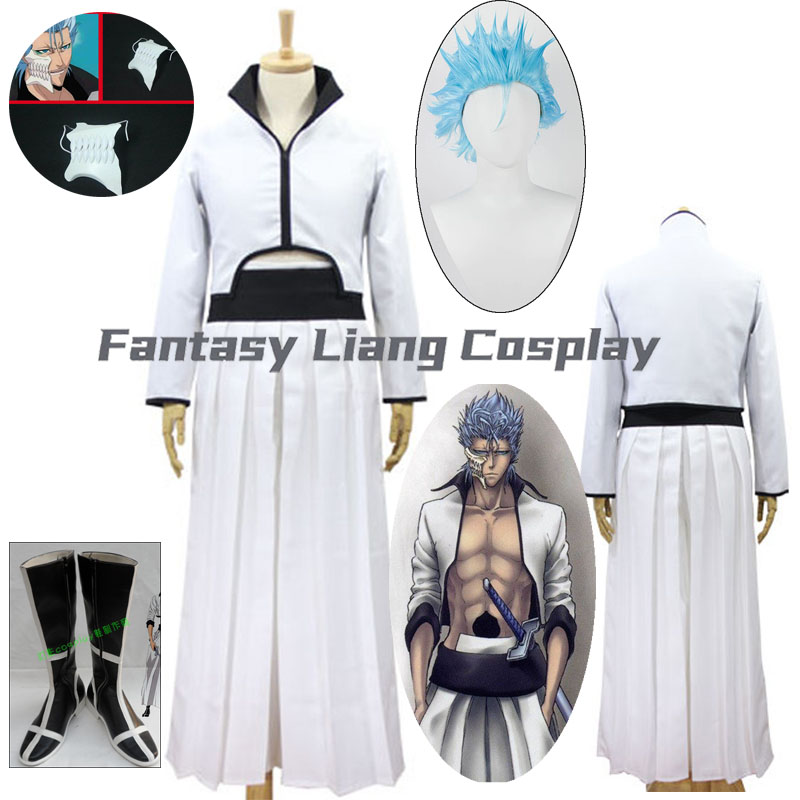 Women'S Accessories For Shoes - Disfraz de Anime Grimmjow Jeagerjaques, peluca,