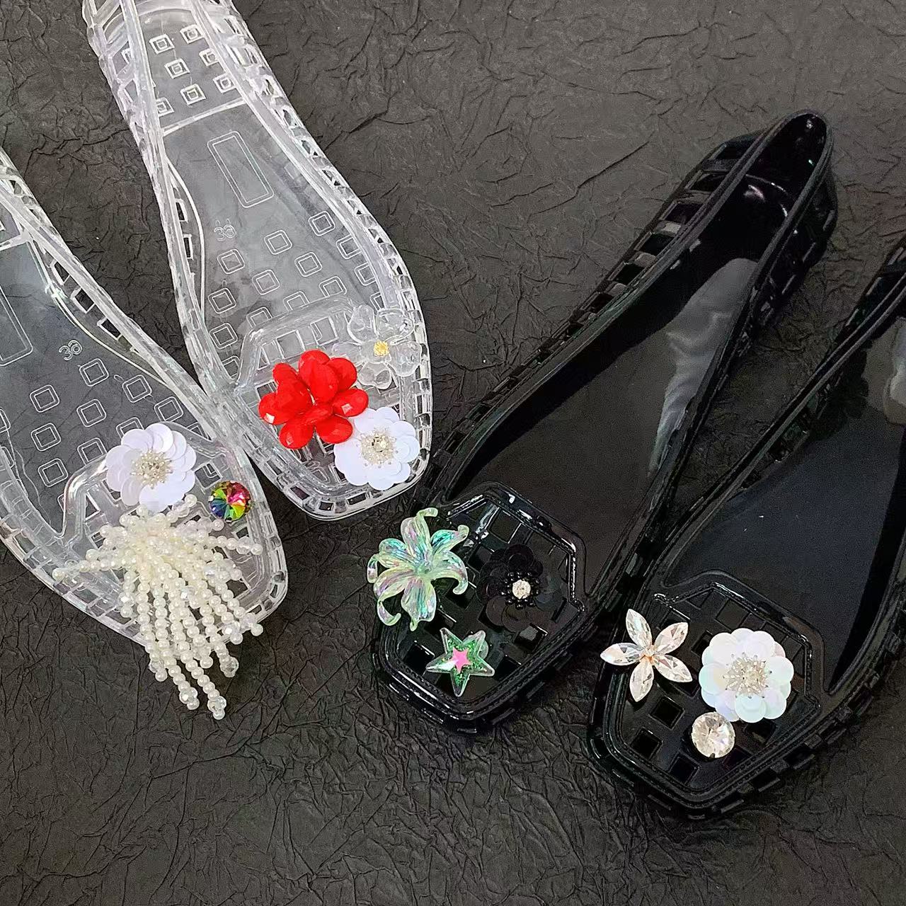Women'S Accessories For Shoes - Zapatos de Cristal de Gelatina para