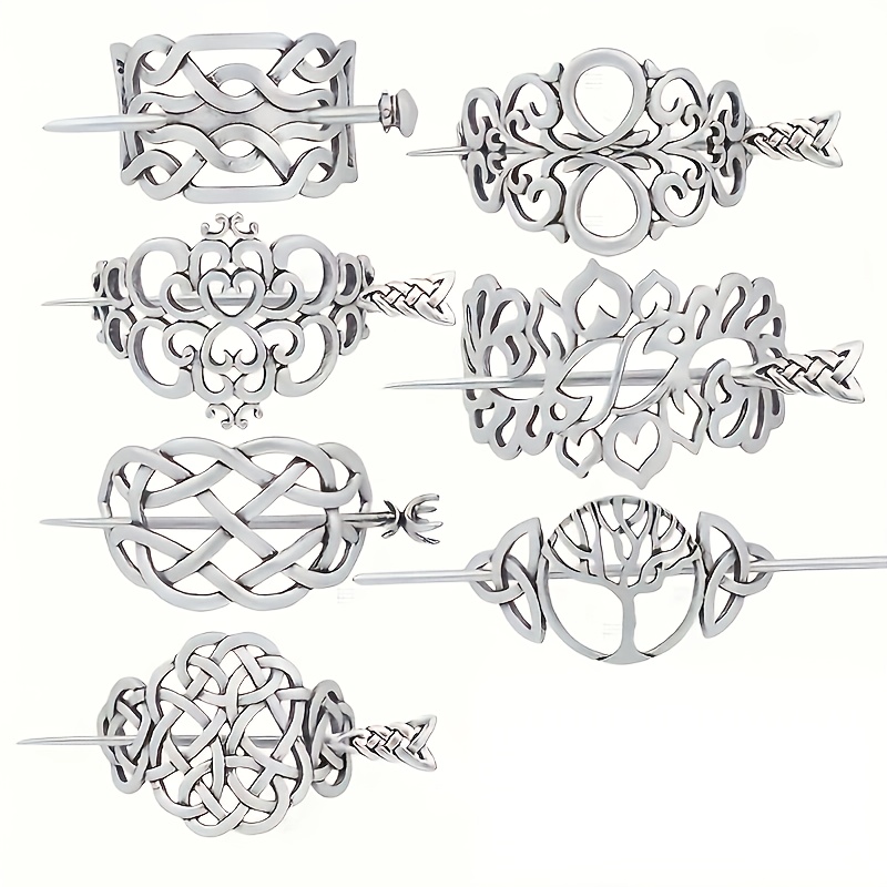 Women'S Viking Accessories - 7 pinzas para el cabello vintage