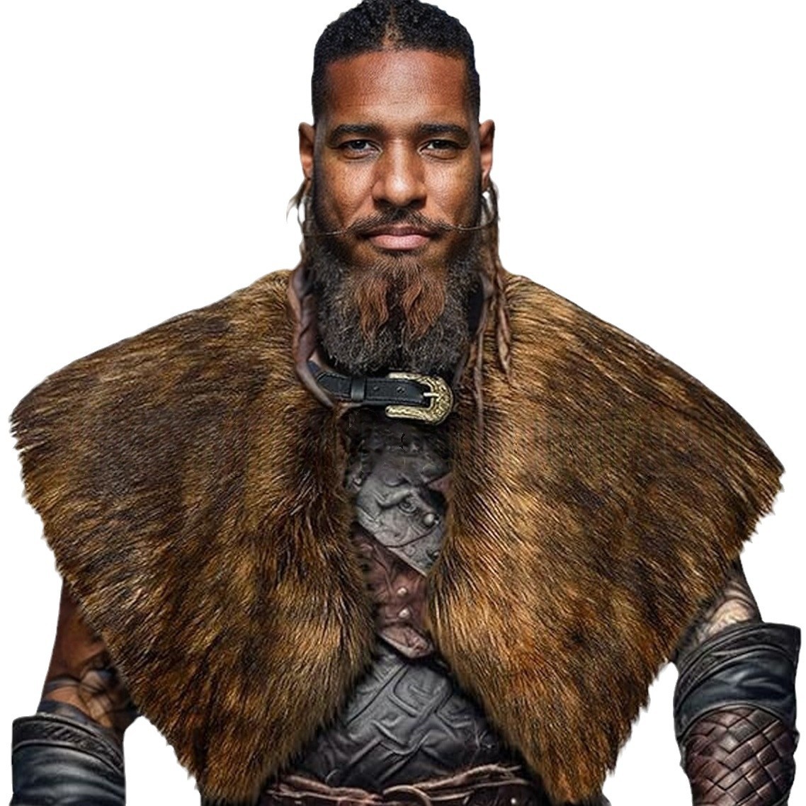 Women'S Viking Accessories - Cuello de piel, ropa de invierno,