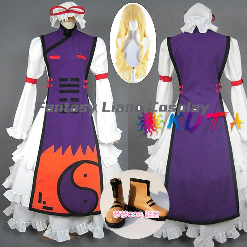 Women'S Accessories For Shoes - Disfraz de Anime Yakumo Yukari, peluca,