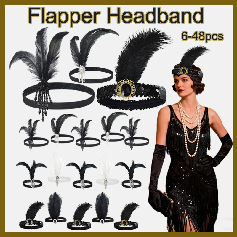 Women'S Accessories In The 1920S - 6-48 Uds. Diadema Flapper de los