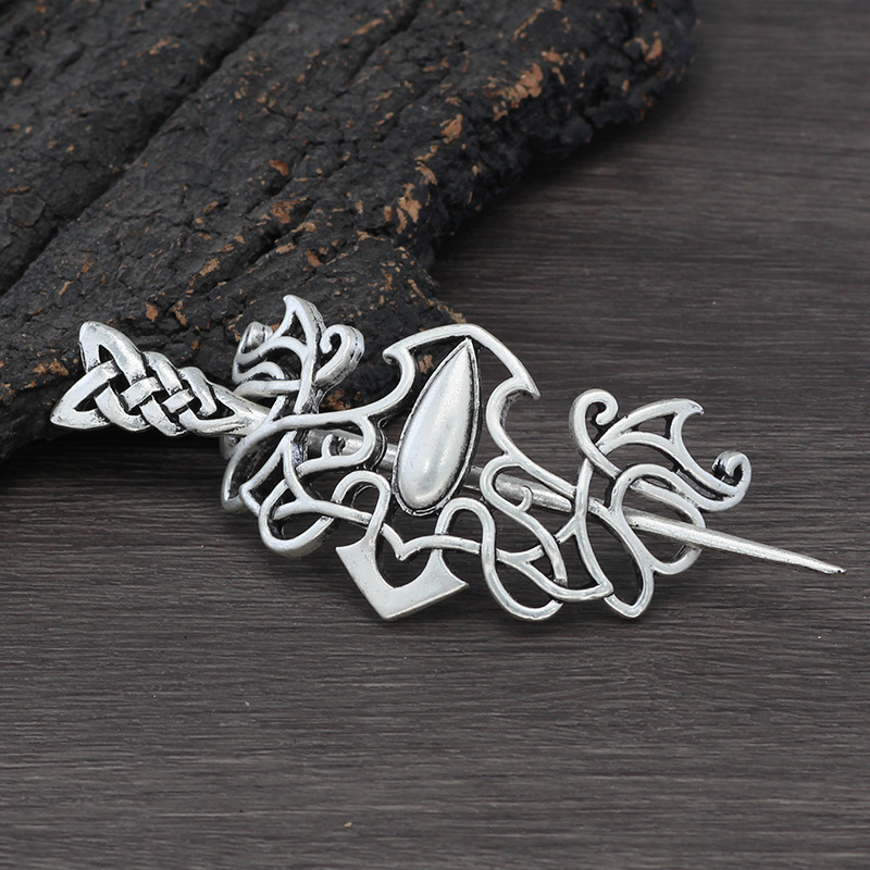Women'S Viking Accessories - Horquillas de aleación ahuecadas Retro estilo