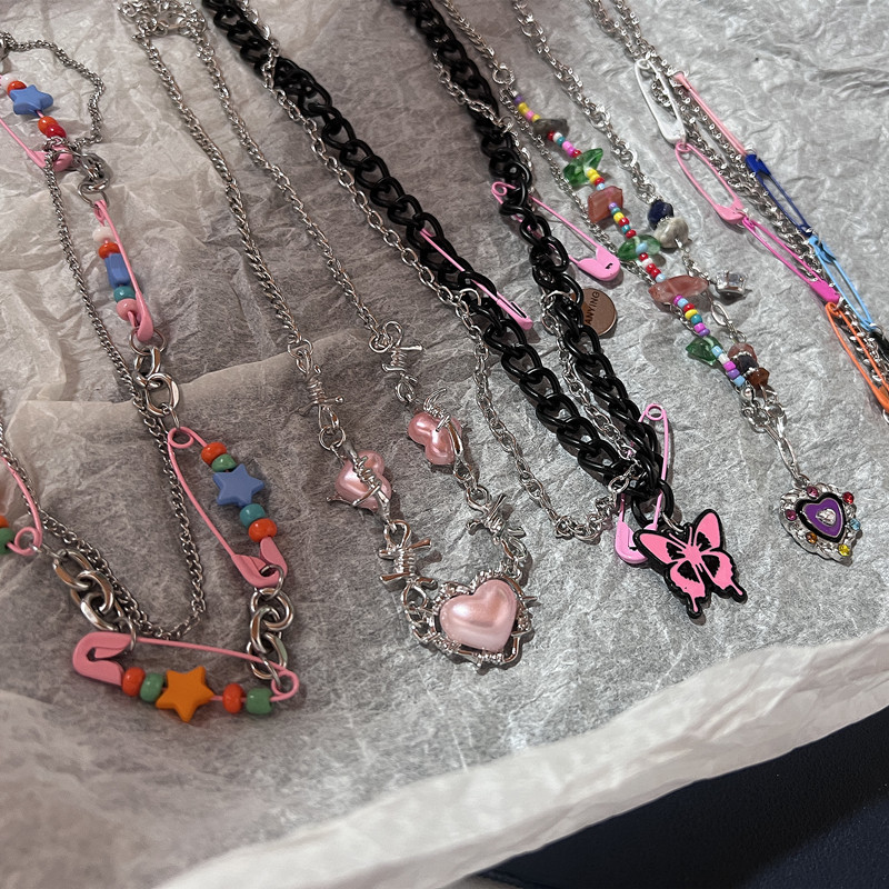 Women'S Emo Accessories - Collar de gargantilla de cuentas de