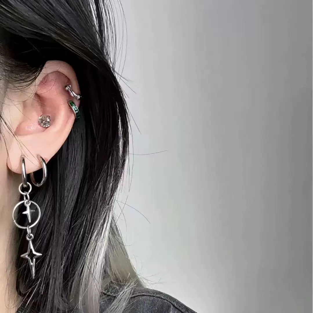 Pendientes con colgante de est - Women'S Emo Accessories reseña y precio