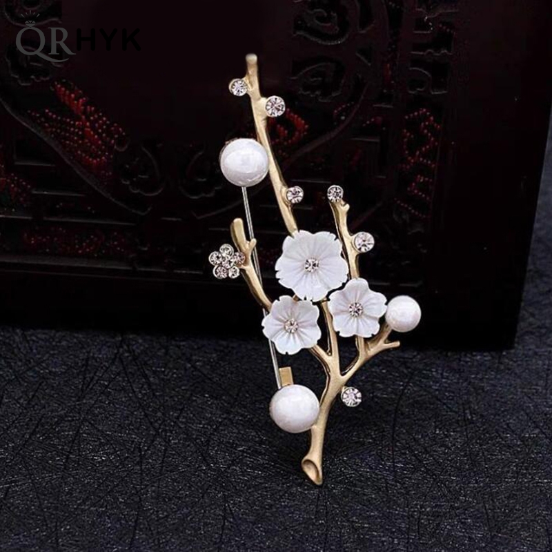 Broches de flor de ciruelo hec - Women Accessories Bouquet reseña y precio