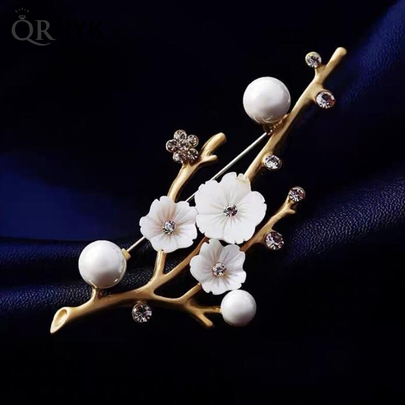 Broches de flor de ciruelo hec - Women Accessories Bouquet reseña y precio