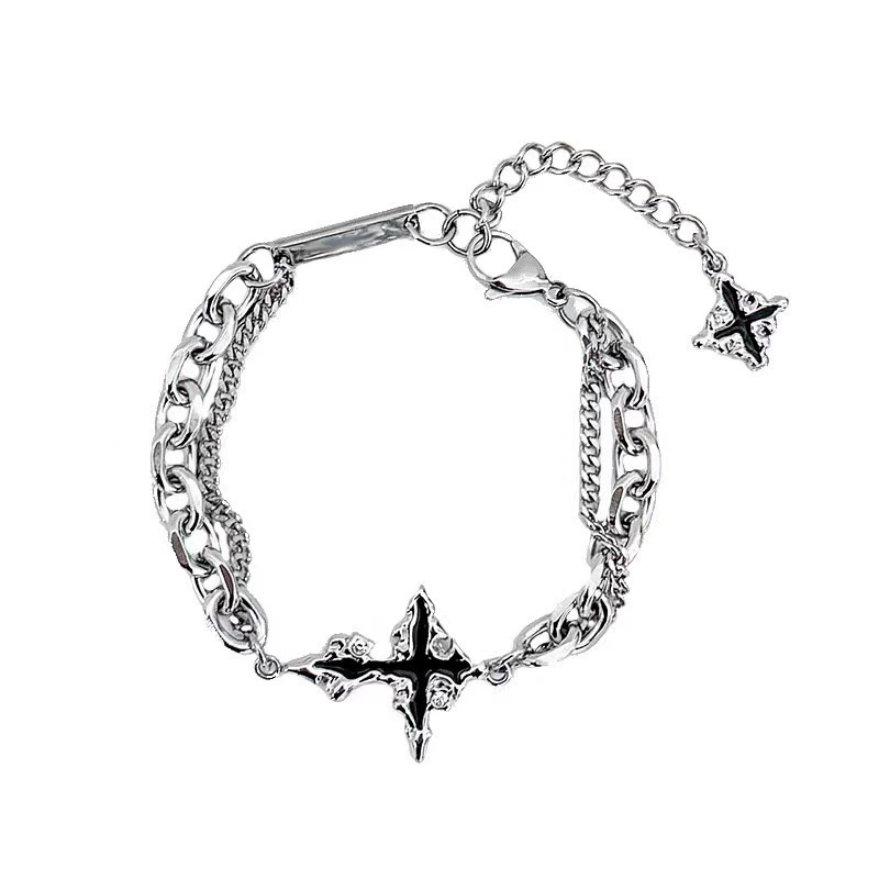 Punk negro Cruz colgante caden - Women'S Emo Accessories reseña y precio
