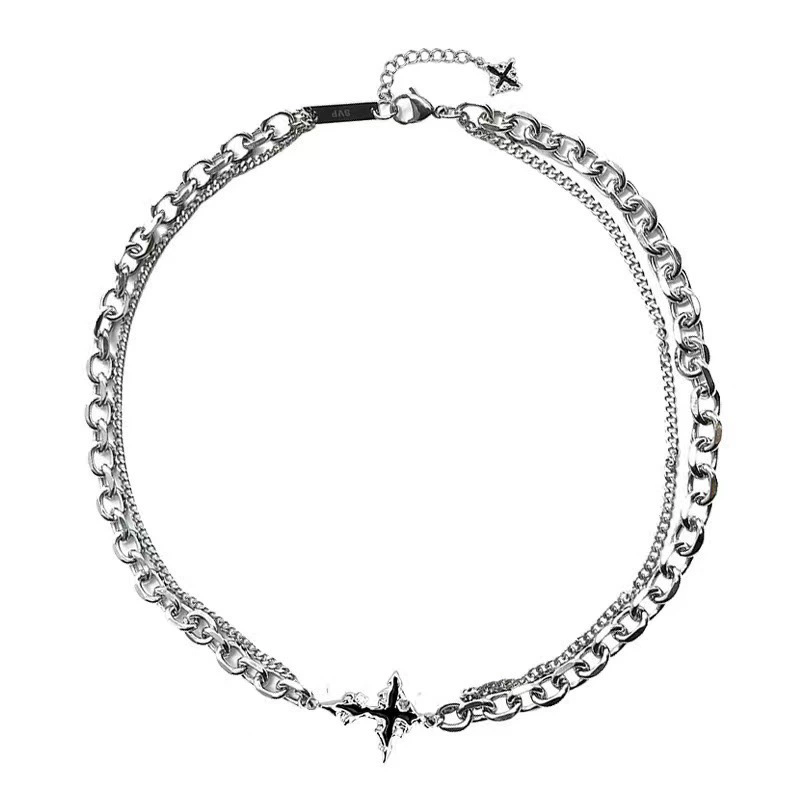 Punk negro Cruz colgante caden - Women'S Emo Accessories reseña y precio