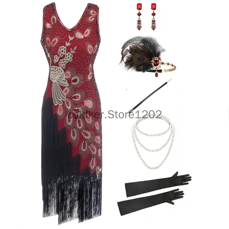 Vestido Flapper de los Años 20 - Women'S Accessories In The 1920S reseña y precio