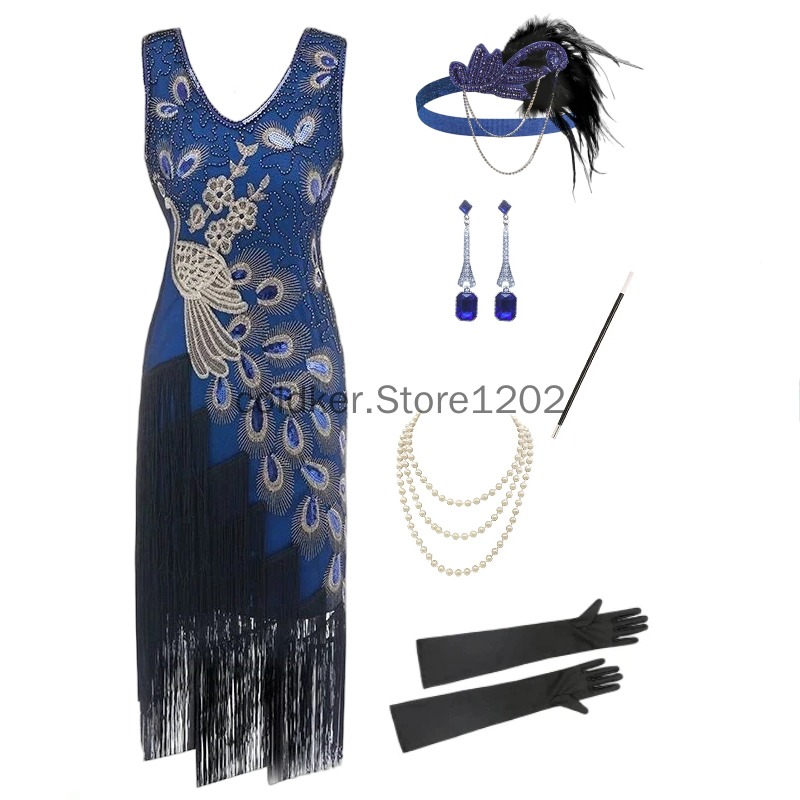 Vestido Flapper de los Años 20 - Women'S Accessories In The 1920S reseña y precio