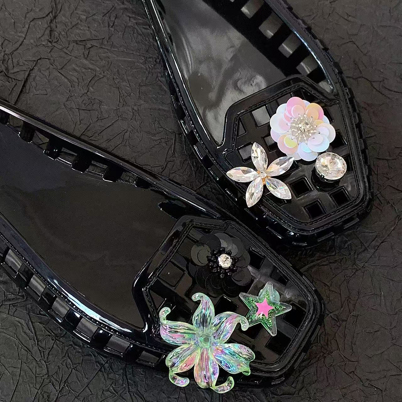 Zapatos de Cristal de Gelatina - Women'S Accessories For Shoes reseña y precio
