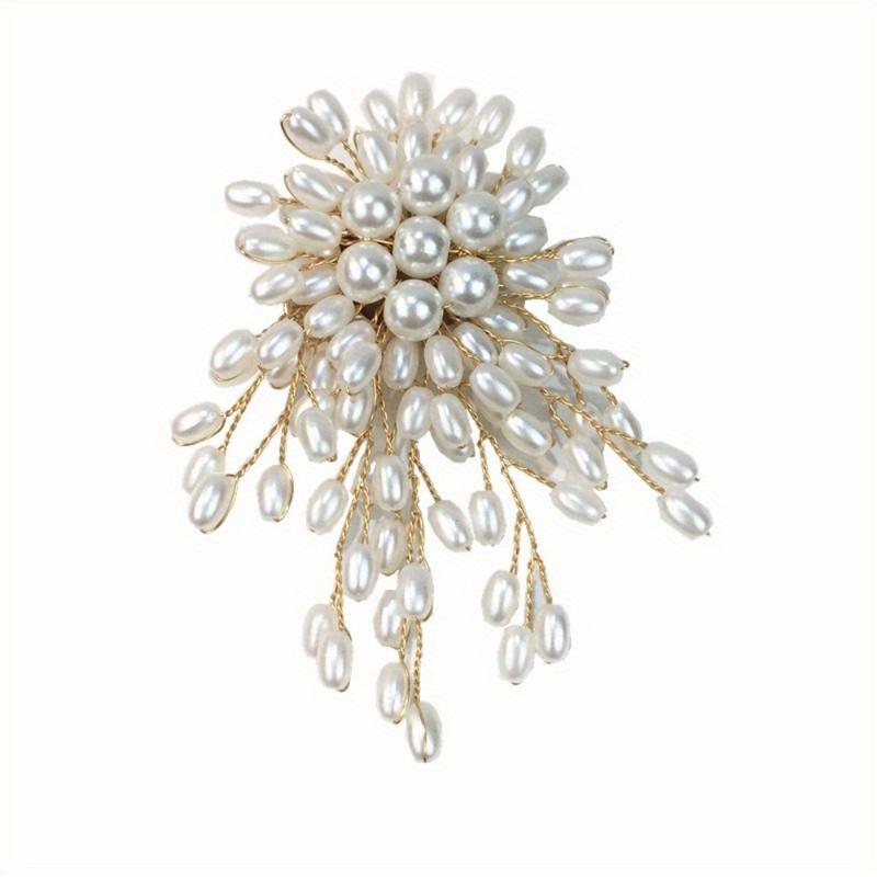 Broche de Perlas y Flores Eleg - Women Accessories Bouquet reseña y precio