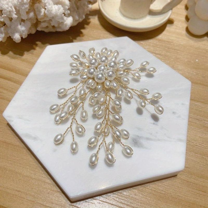 Broche de Perlas y Flores Eleg - Women Accessories Bouquet reseña y precio