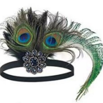 Diadema de plumas de pavo real - Women'S Accessories In The 1920S reseña y precio