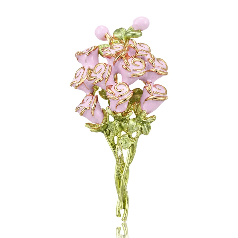 Broches de ramo de rosas esmal - Women Accessories Bouquet reseña y precio