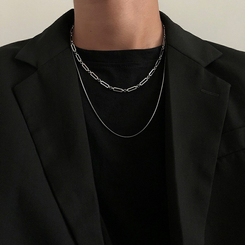 Collar de doble capa de acero  - Women'S Emo Accessories reseña y precio