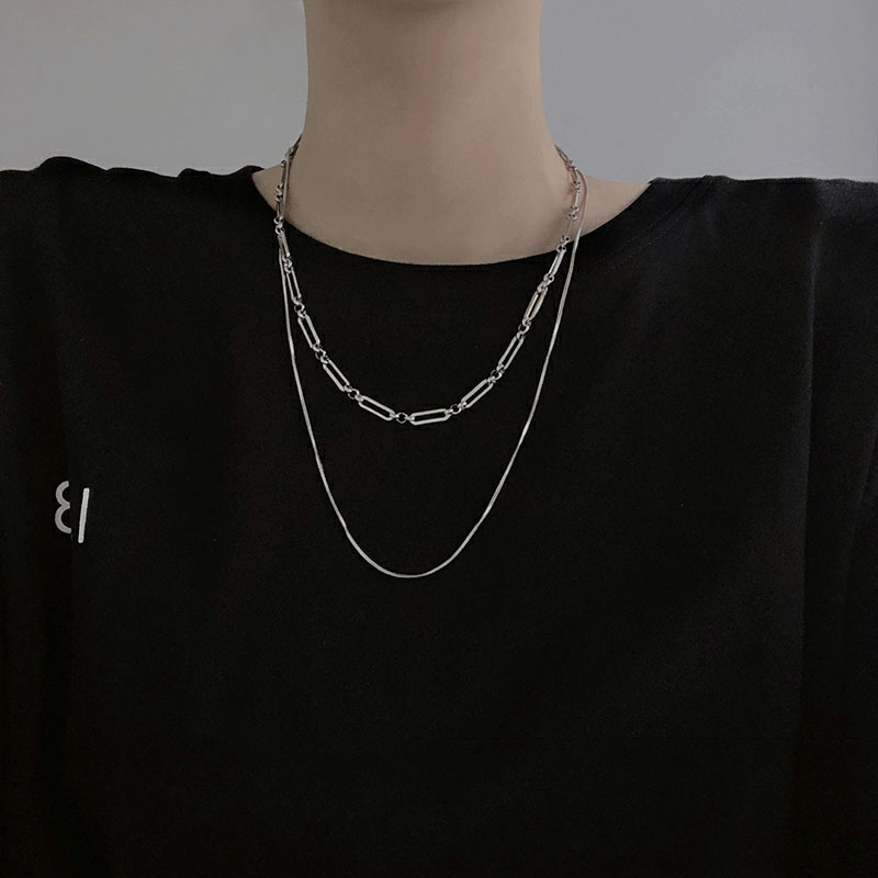 Collar de doble capa de acero  - Women'S Emo Accessories reseña y precio