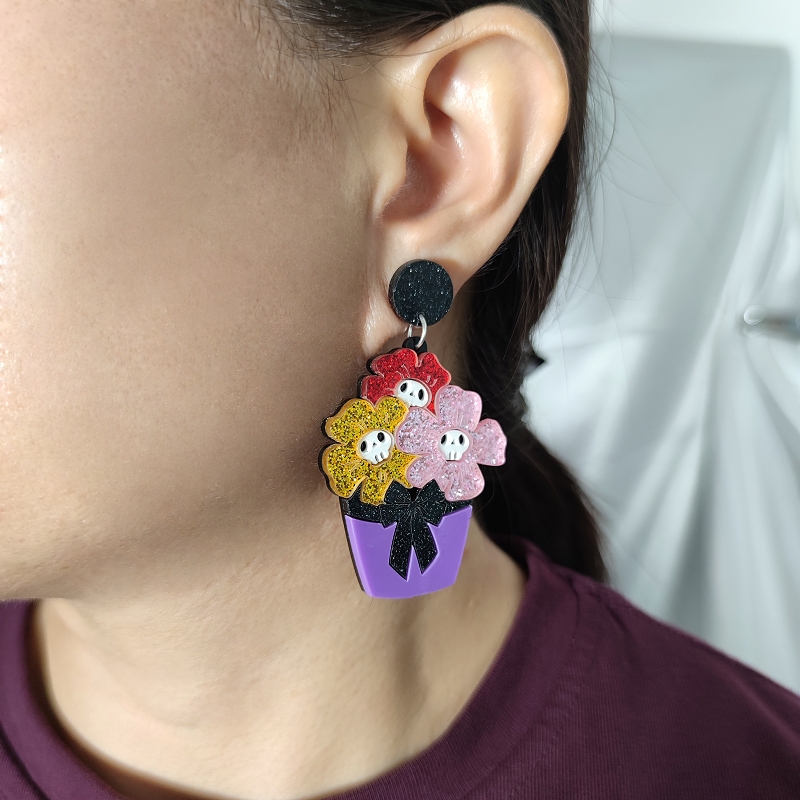 KUGUYS Pendientes de acrílico  - Women Accessories Bouquet reseña y precio