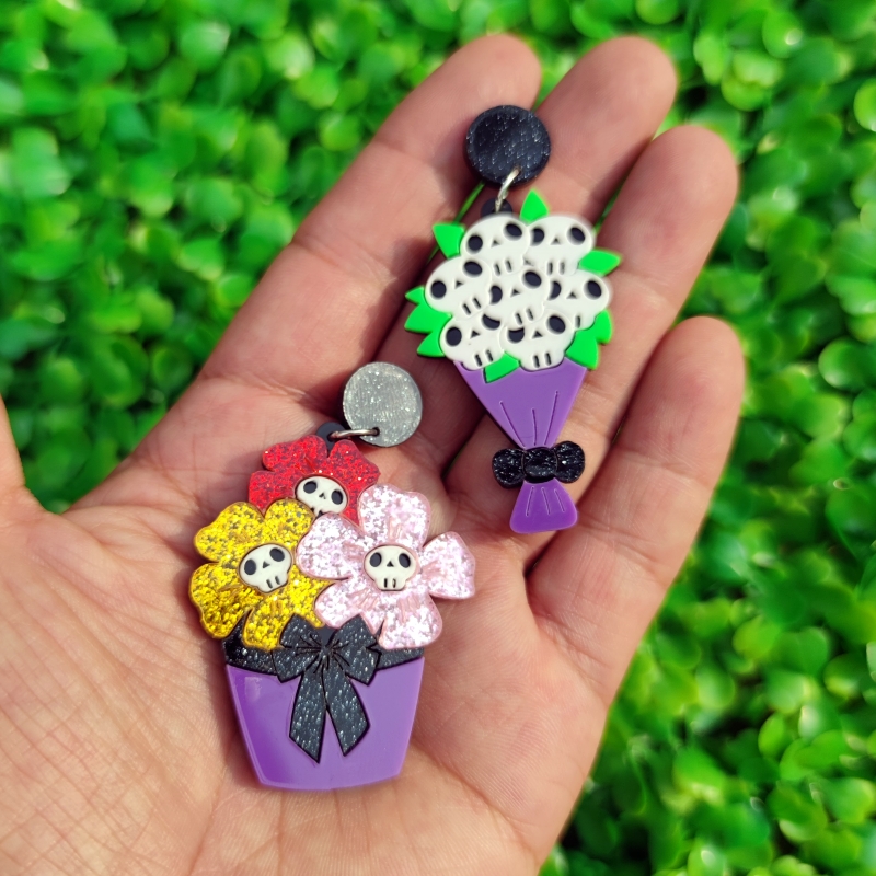 KUGUYS Pendientes de acrílico  - Women Accessories Bouquet reseña y precio
