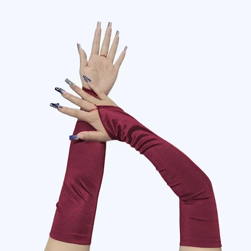 Guantes de satén sin dedos con - Women'S Accessories In The 1920S reseña y precio